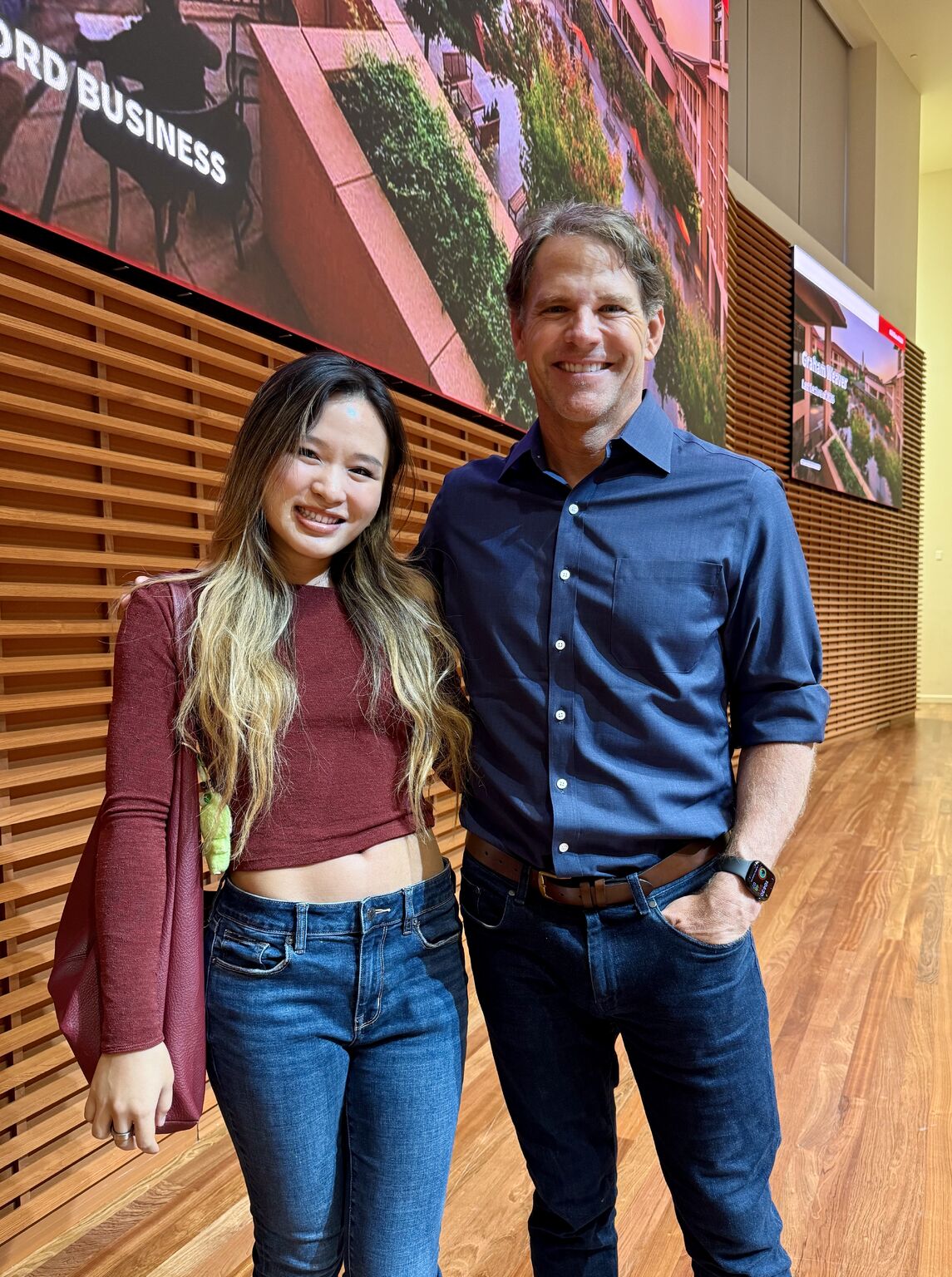 Xinyi Tong with Graham Weaver