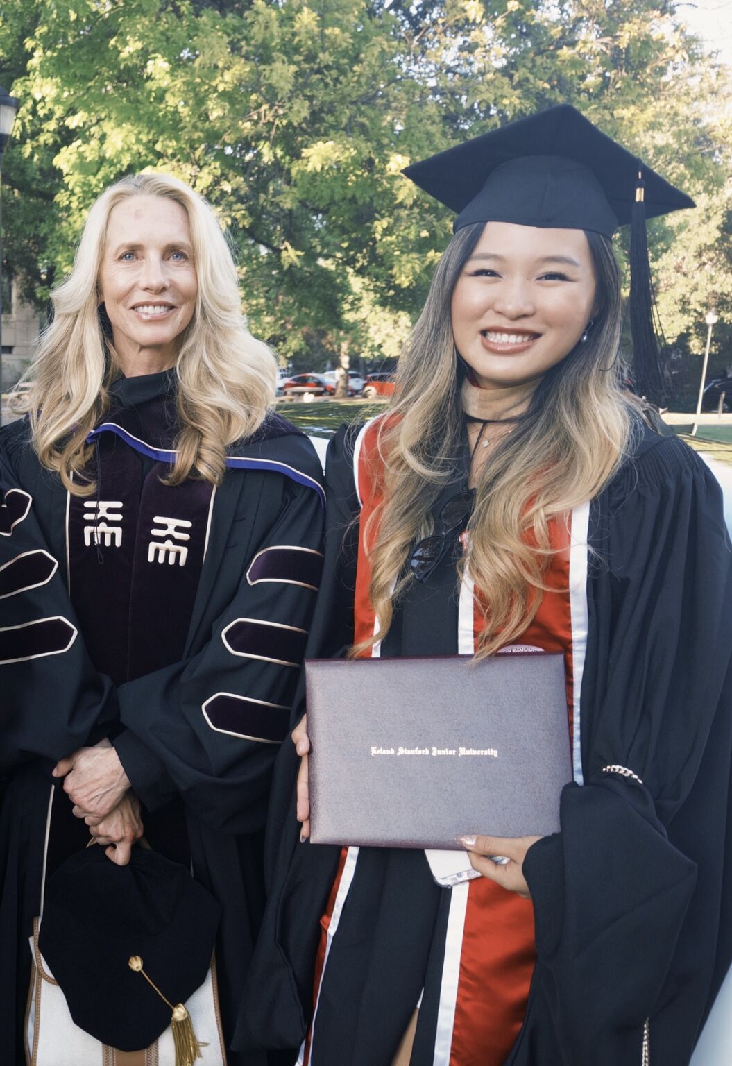 Xinyi Tong with Laurene Powell Jobs