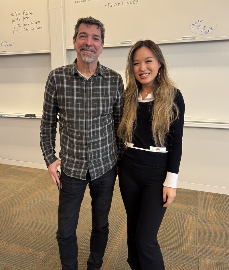 Xinyi Tong with Oren Zeev